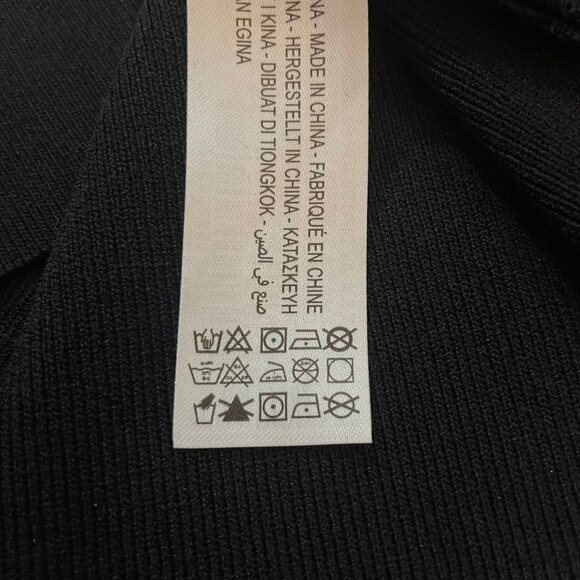 Zara high neck ribbon bow collar dress M - Picture 10 of 12